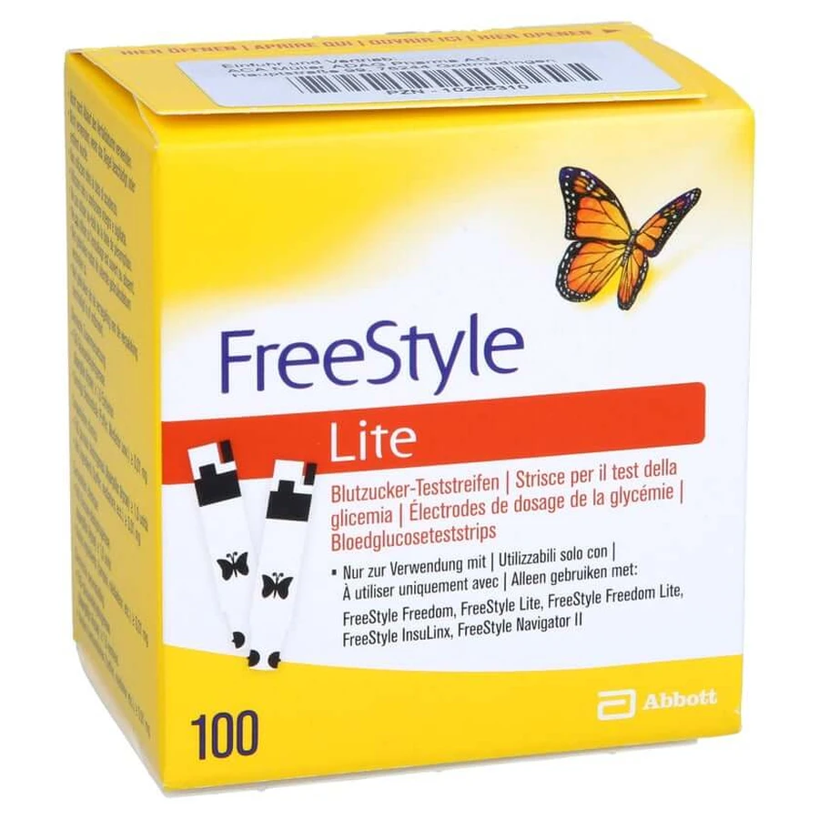 Freestyle Lite teststrips zonder codes 100 stuks