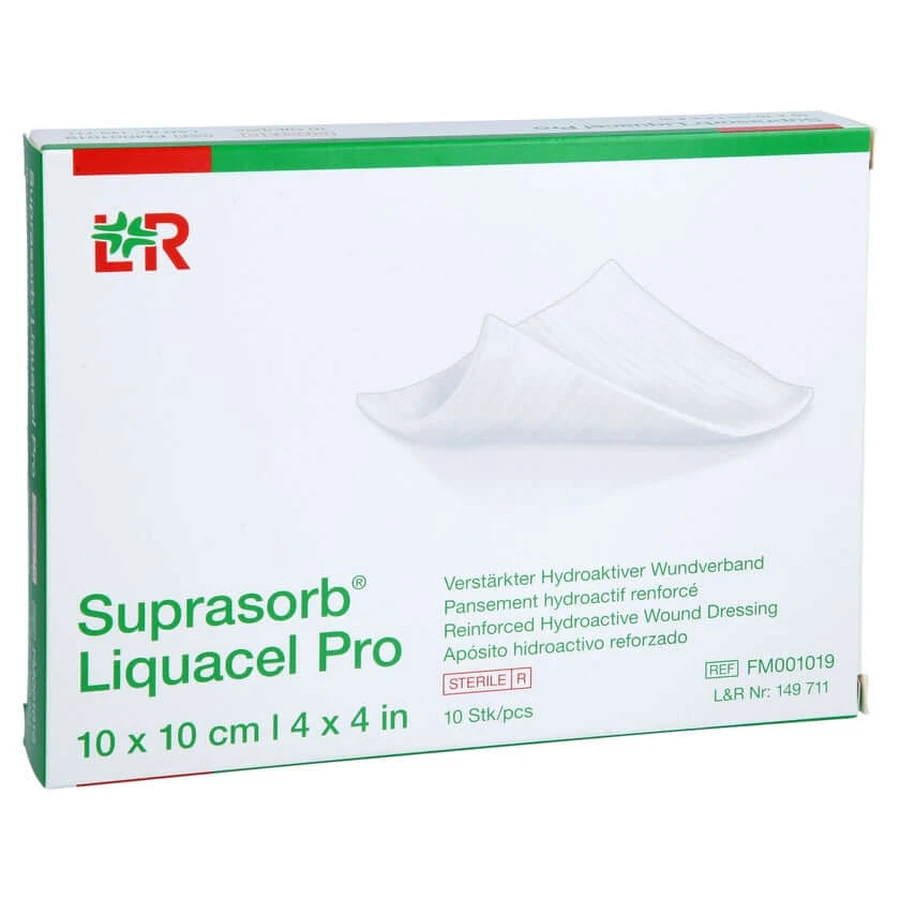 Suprasorb Liquacel Pro 10x10 cm Compresses 10 pcs.