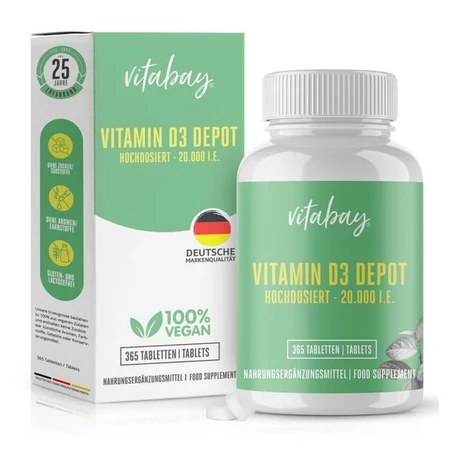 Vitabay Vitamina D3 Depot 20.000 I.E. 365 St.