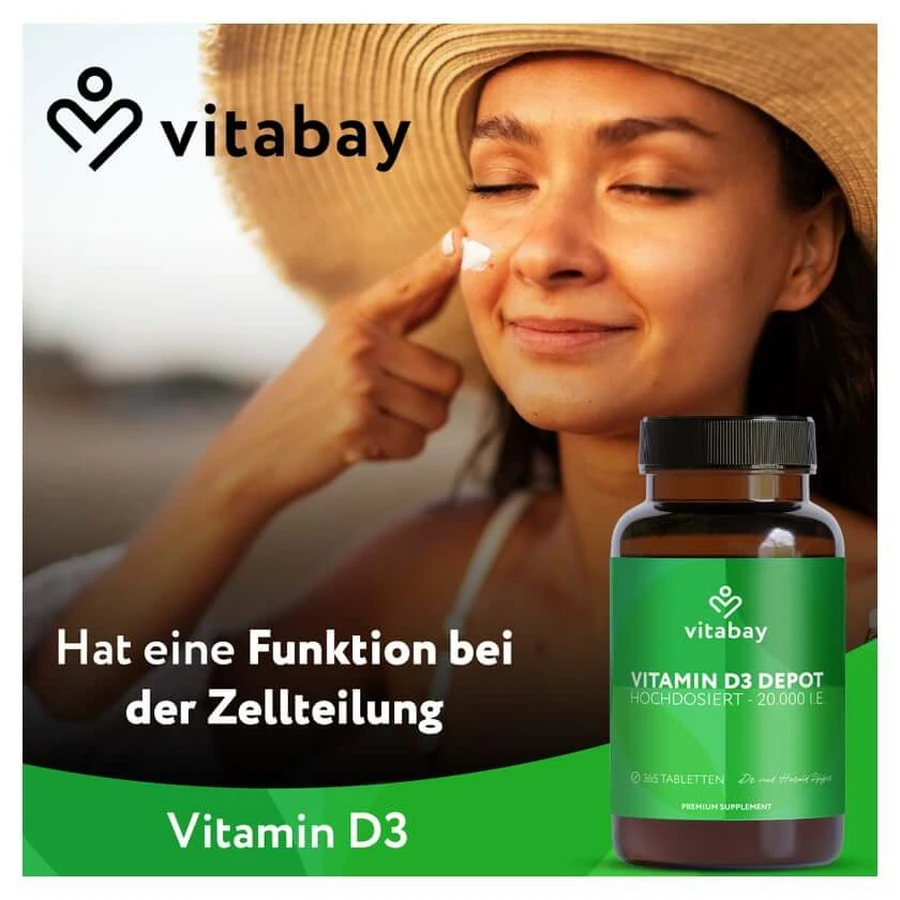 Vitabay Vitamina D3 Depot 20.000 I.E. 365 St.