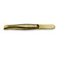 Kiepe Carbon Steel Gold metal eyebrow tweezers 