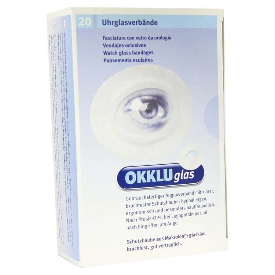 Okkluglas venda de cristal para reloj 20 uds.