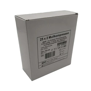 Gauze compresses 10x10 cm sterile 8-fold 25X2 pcs.