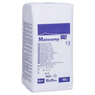 Mullkompressen Matocomp 10x10 cm unst.12 100 St