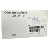 BD Plastipak Spr.1 ml Luer Lok 3 pièces 100X1 ml