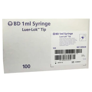 BD Plastipak Spr.1 ml Luer Lok 3 pièces 100X1 ml
