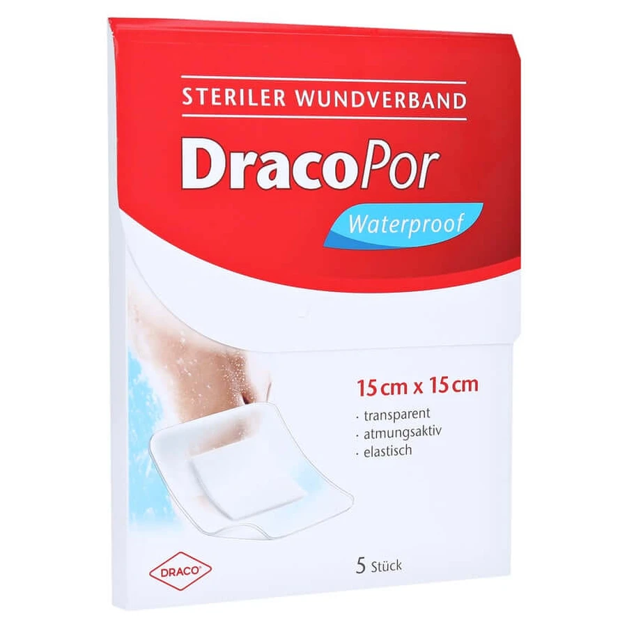 Dracopor Apósito Impermeable 15x15 cm 5 uds.