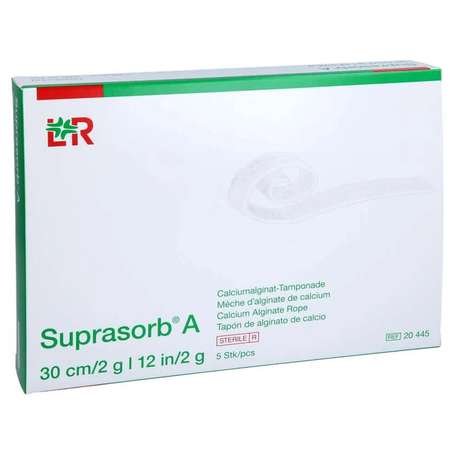 Suprasorb A calciumalginaat tamp.30 cm 2 5 st.