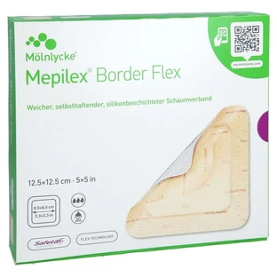 Mepilex Border Flex apósito de espuma adhesiva 12,5x12,5 cm 10 uds.