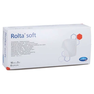 Rolta zacht synthetisch katoenen verband 10 cmx3 m 6 st.