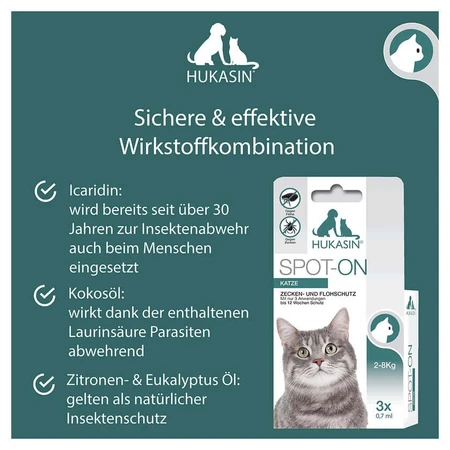 Hukasin Spot On Katze 3X0,7 ml