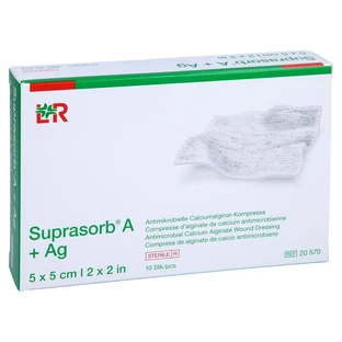 Suprasorb A+Ag Antimic.cal.alginate Compr 10 uds.