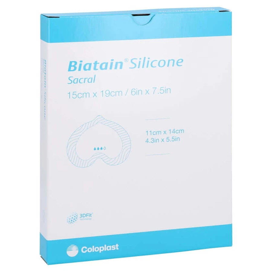 Biatain Bandage en mousse de silicone pour le sacrum petit 5 pcs