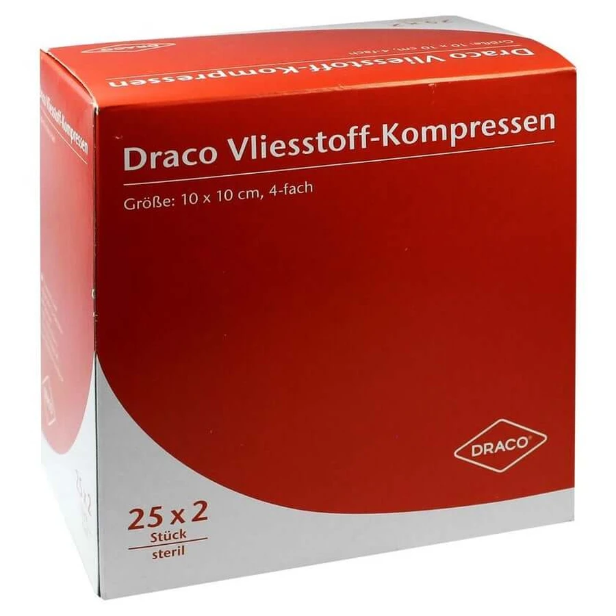 Compresses non tissées stériles 10x10 cm 4f 25X2 pcs.