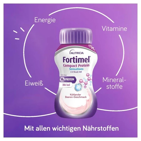 Fortimel Compact Protein 2,4 Kcal Cooling Berry 4X125 ml