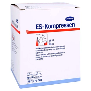 Es-compresses stériles 7,5x7,5 cm 10X10 pcs.