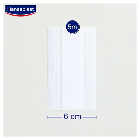 Hansaplast Sensitive plaster roll, 5m x 6cm 1 pc