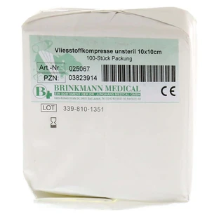 Compresses non tissées non stériles 10x10 cm 100 pcs.
