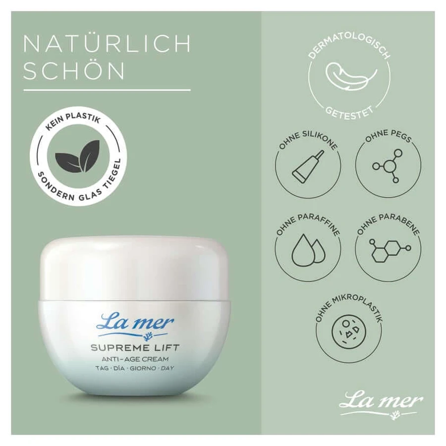 La mer SUPREME LIFT Anti-Age Cream Tag mit Parfum 50 ml
