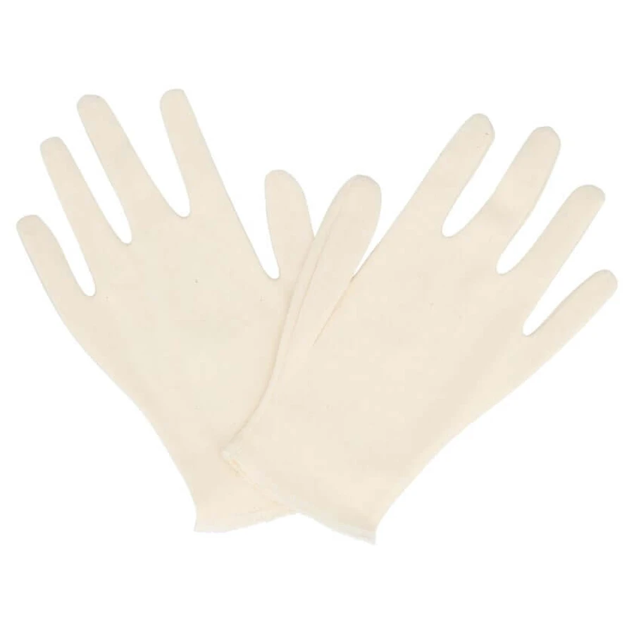 Cotton gloves size xl raw white 1 pair 1 pc