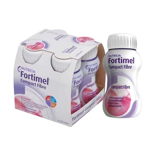 Fortimel Compact Fibre Trinknahrung Erdbeere 4X125 ml