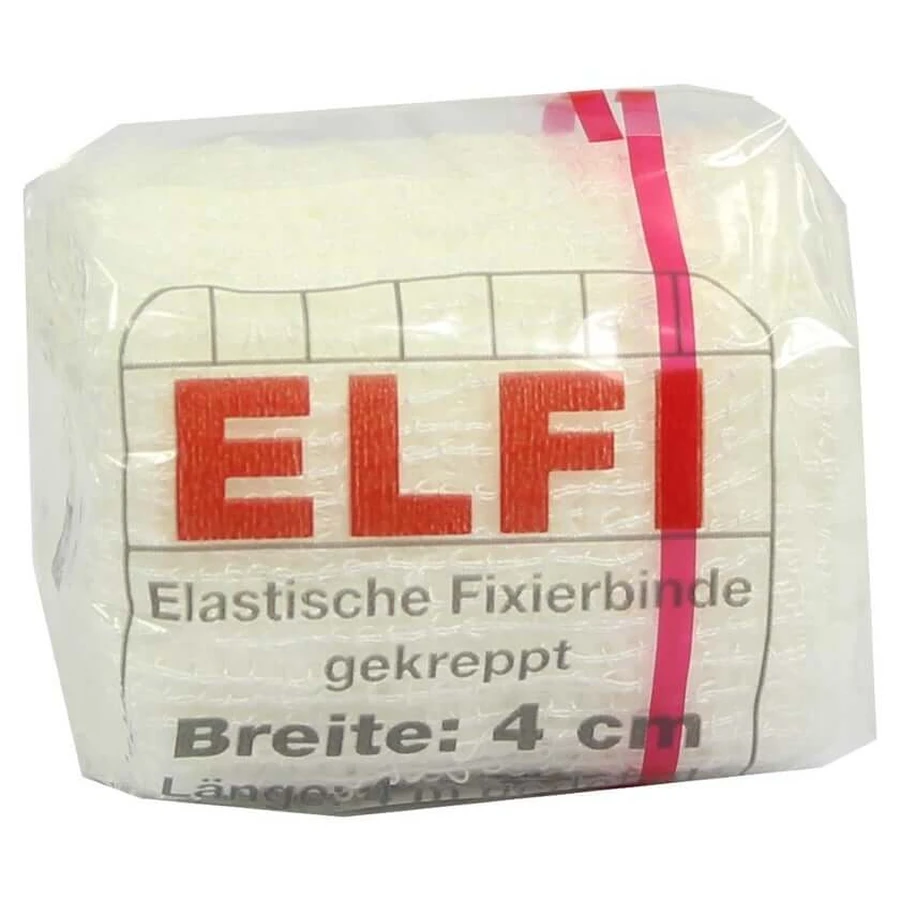 Dracoelfi Bande élastique de fixation 4 cm x 4 m crêpée 1 pc