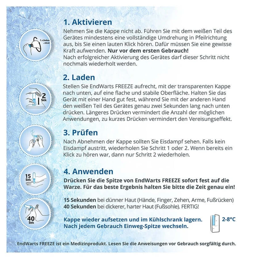 EndWarts FREEZE 7,5 g