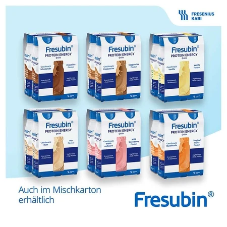 Fresubin BEBIDA Energética Proteica Chocolate 4X200 ml