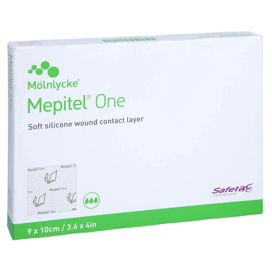 Mepitel One 9x10 cm Silikon Netzverband 5 St