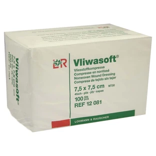 Compresses non tissées Vliwasoft non stériles 7.5x7 100 pcs.