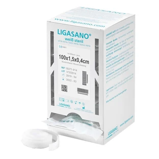 Ligasano apósito blanco mini 0.4x1.5x100 14 unid.