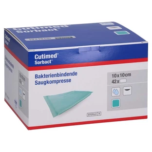 Cutimed Sorbact absorbent compresses 10x10 cm 42 pcs.