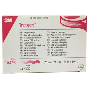 Transpore 1,25 Cmx9,1 m escayola 24 uds.