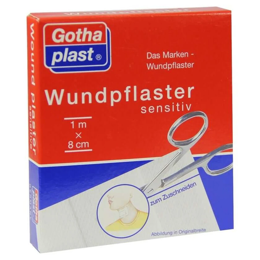 Gothaplast wound plaster sensitive 1mx8cm 1 pc