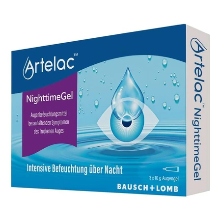 Artelac Nighttime Gel Eye Gel - Soin hydratant pour la nuit 3X10 g