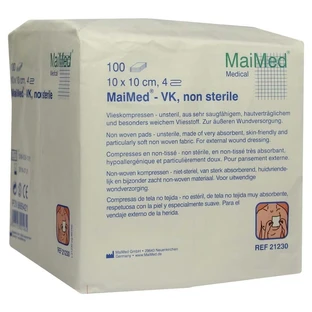MaiMed vlieskompressen 10 x 10 cm 4-voudig niet-steriel 100 st.