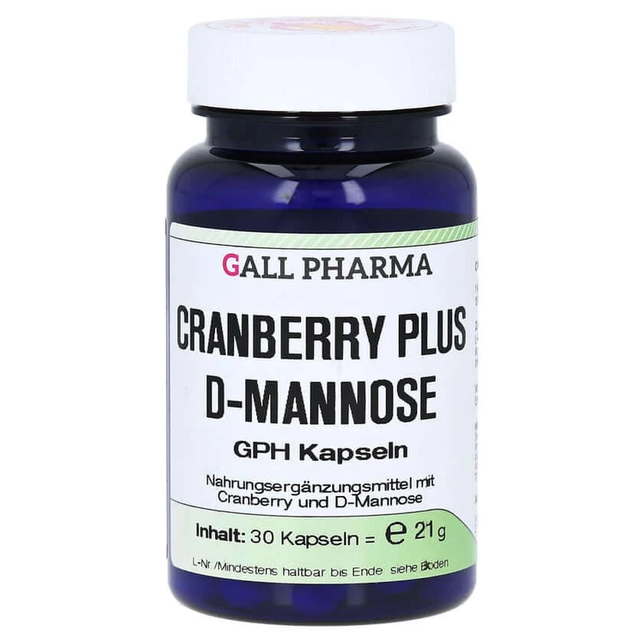 Cranberry PLUS D-mannose GPH Capsules 30 Capsules