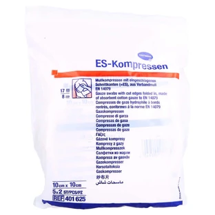 Es-compresses stériles 10x10 cm 8 plis 5X2 pcs.