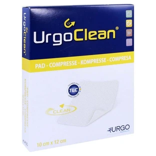 Urgoclean kompressen 10x12 cm 10 stuks.