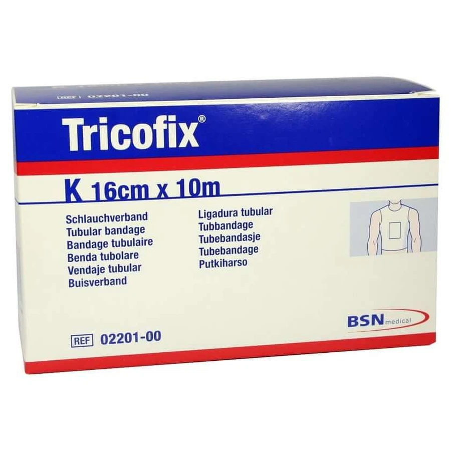 Tricofix buisverband maat K 16 cmx10 m 1 st