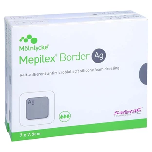 Mepilex Border Ag pansement en mousse 7x7,5 cm st 10 pcs