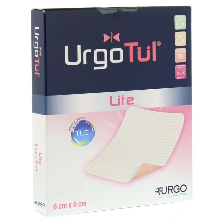 Urgotül Lite 6x6 cm bandage 5 pcs.