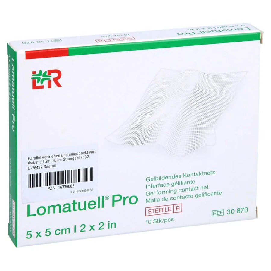 Lomatuell Pro 5x5 cm steril 10 St