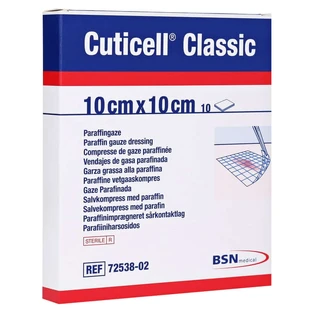 Cuticell Classic Wundgaze 10x10 cm 10 St