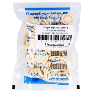 Doigtier OP latex taille 3 roulé 100 pcs