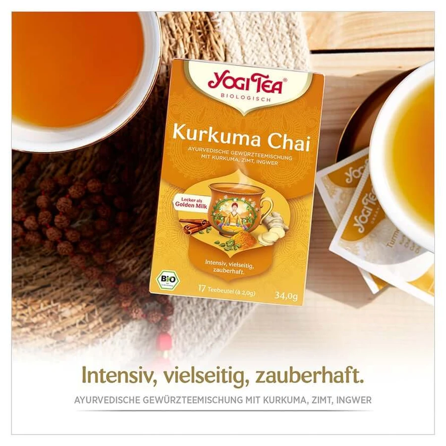YOGI TEA - Turmeric Chai Organic Spice Tea | 17 x 2g 17X2,0 g