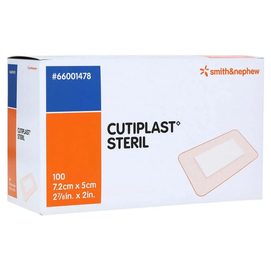 Cutiplast Sterile Wound Dressing 5x7.2 cm 100 pcs.
