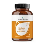 Kurkuma 95% Curcumine+piperine+vitamine C Vegan Caps. 120 capsules.