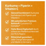 Kurkuma 95% Curcumine+piperine+vitamine C Vegan Caps. 120 capsules.