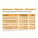 Kurkuma 95% Curcumine+piperine+vitamine C Vegan Caps. 120 capsules.